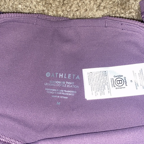 NWOT Athleta elation ribbed leggings - Picture 8 of 10
